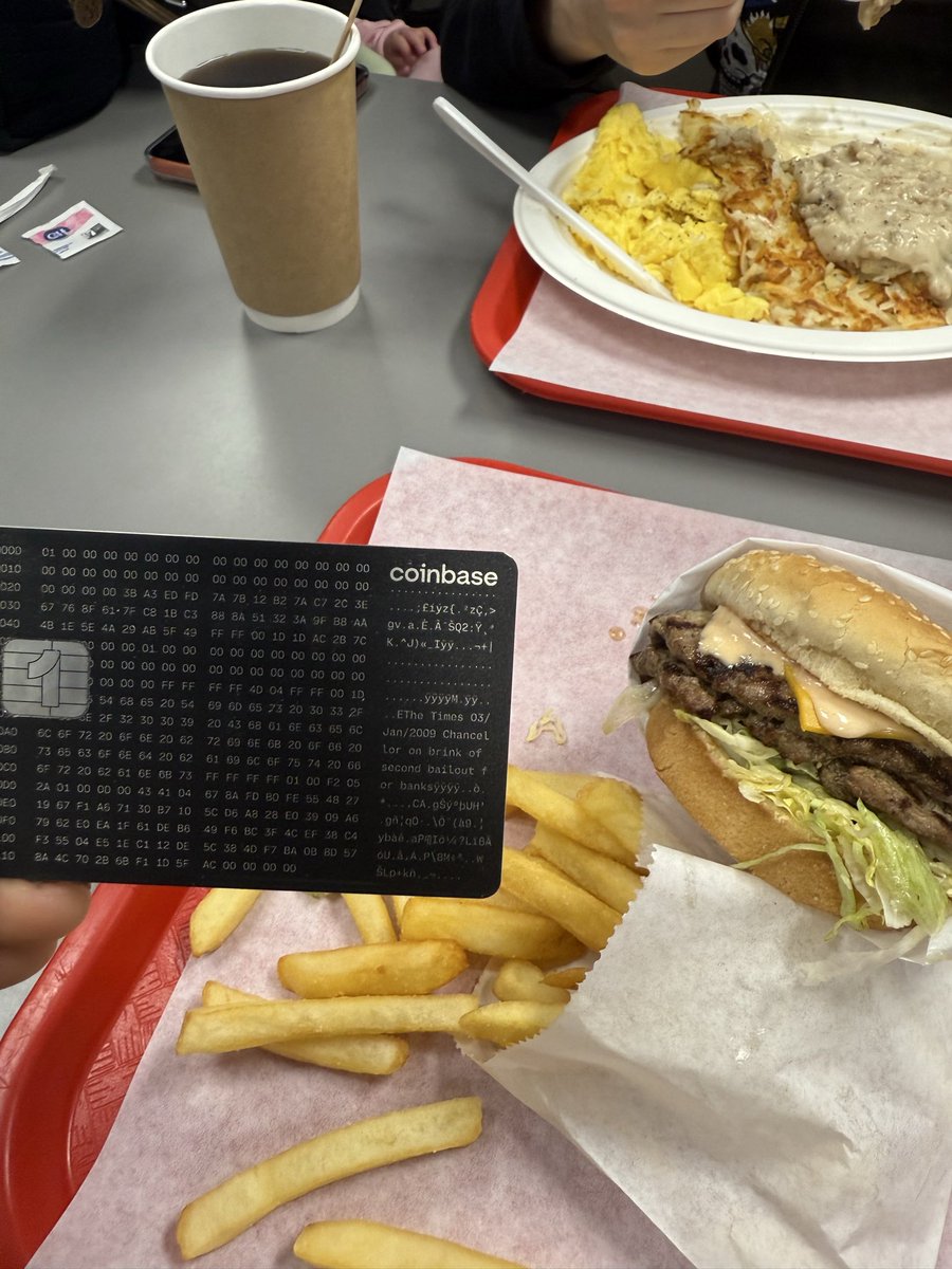 maskoneric's tweet photo. @coinbase stacking sats getting breakfast for my family<3 https://t.co/DvGQKpCbVR