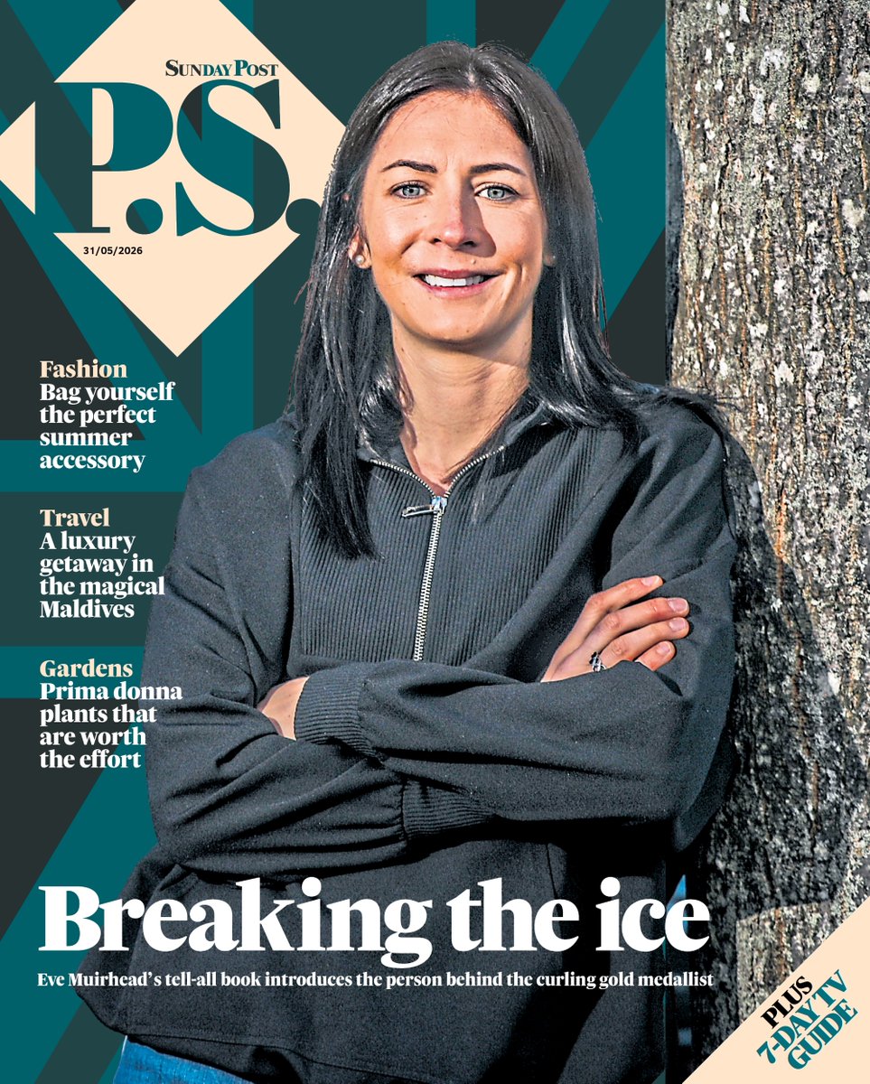 Sunday_Post's tweet photo. Get your copy of P.S. Magazine inside The Sunday Post this weekend!

• Big interview: Eve Muirhead on introducing the person behind the gold medallist in her new book

• TV, radio, books and our What's On guide 

• Food &amp; drink, fashion, travel, homes, health, beauty and more https://t.co/cIPJURT9wb