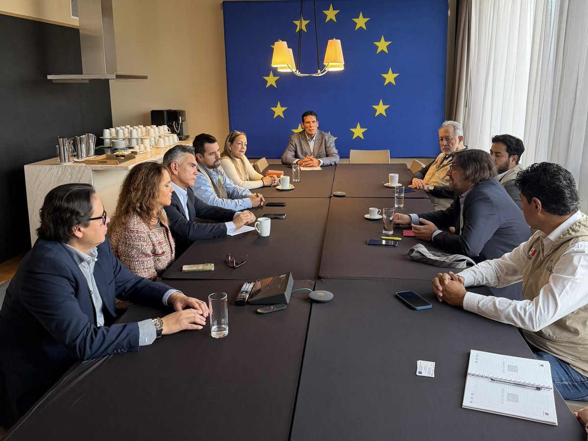alitomorenoc's tweet photo. Estamos en Colombia con la Misión del Observatorio Electoral de la COPPPAL, sosteniendo una reunión de trabajo con la Misión de la Unión Europea y con el Vicepresidente del Parlamento Europeo, @gonzalezpons, en el marco de la Elección Presidencial. Intercambiamos puntos de vista sobre el proceso electoral, la participación ciudadana y los mecanismos que garantizan elecciones libres y transparentes.

Desde la COPPPAL tenemos una agenda permanente para la defensa de la democracia en América Latina y el Caribe. Vamos a seguir atentos, coordinados y firmes, acompañando estos procesos y asegurando que la voluntad de la gente se respete siempre.