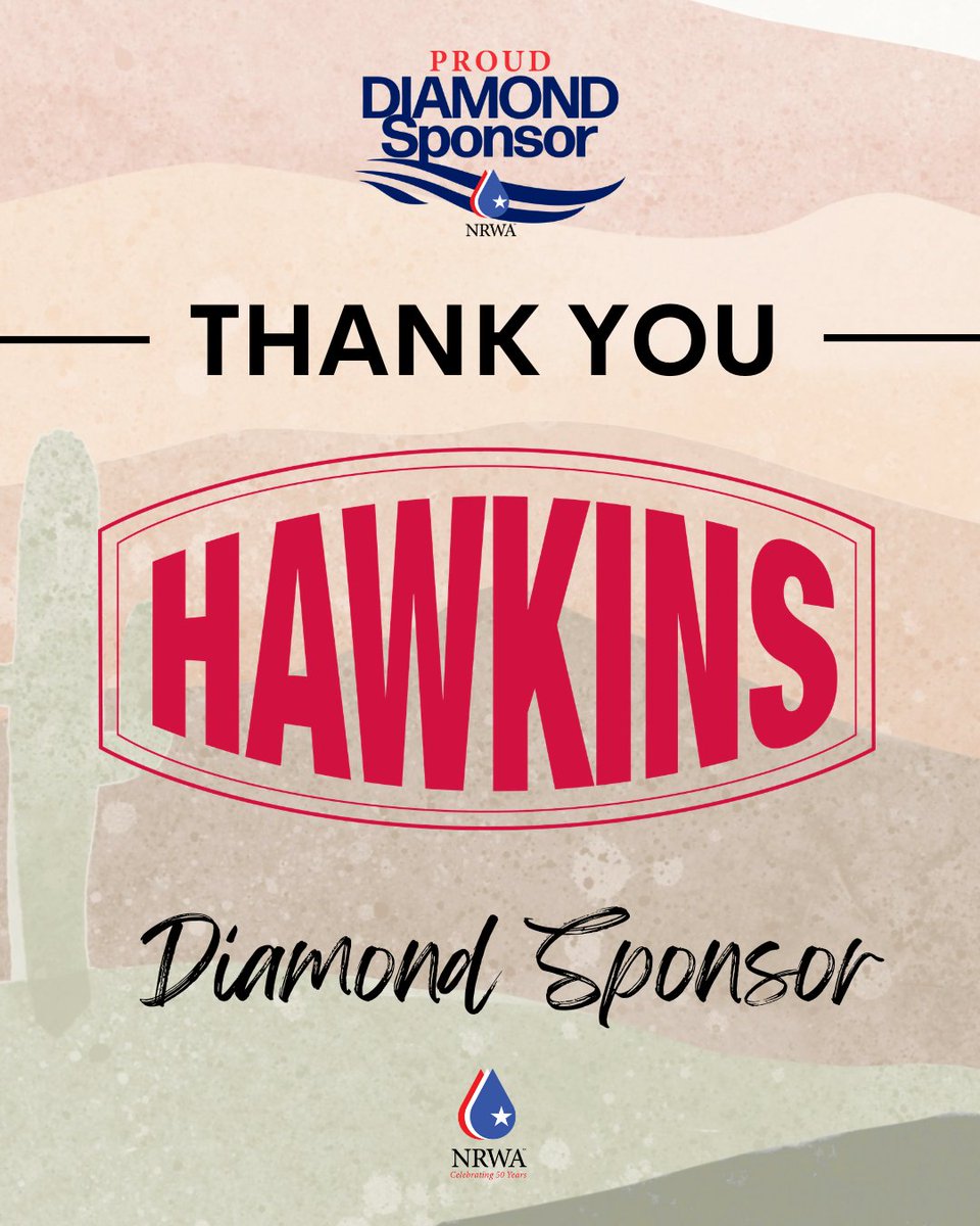 NRWA's tweet photo. Happy #SponsorSaturday! Our next sponsor to recognize is Hawkins

Hawkins is a formulator, manufacturer, blender, distributor, and sales agent for thousands of industrial chemicals and reagent-grade laboratory chemicals.

Thank you for your support of Rural Water! https://t.co/sVqYRZ5Ymn