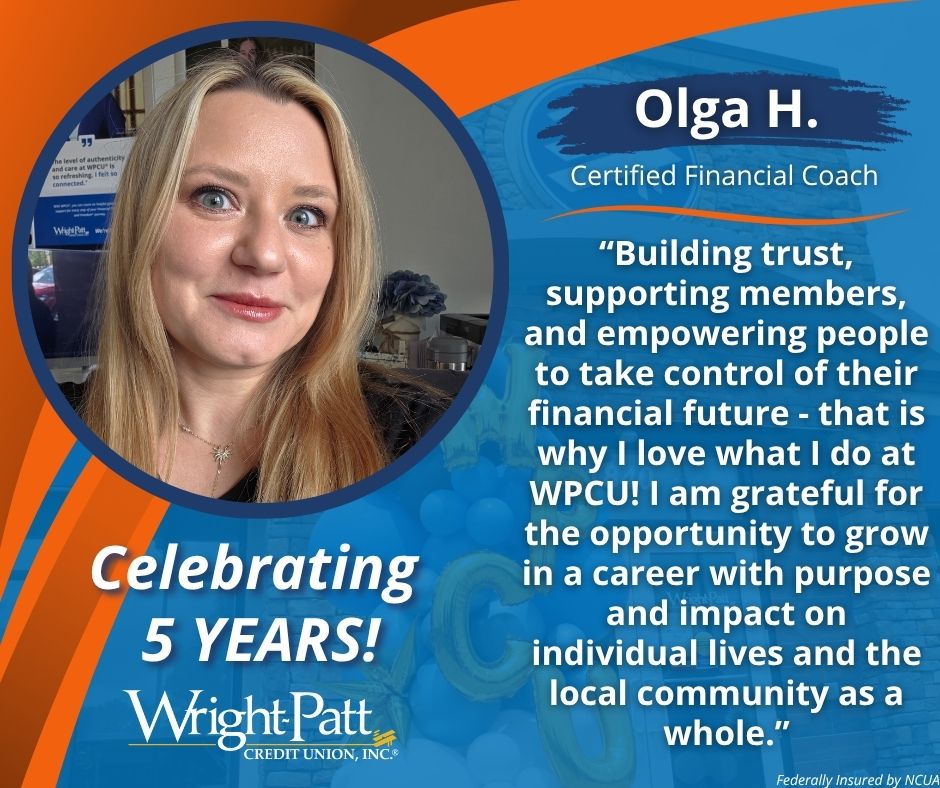 wpcu's tweet photo. Wright-Patt Credit Union is home to outstanding partner-employees who help our members and communities. Olga H. represents WPCU as a Certified Financial Coach and has done an amazing job for 5 years!
#wpcu #wrightpattcreditunion
Federally Insured by NCUA https://t.co/TYL7NbPEB8
