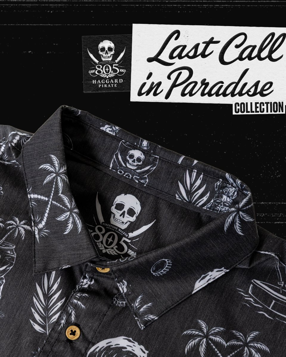 805Beer's tweet photo. The 805 x Haggard Pirate Last Call In Paradise Collection is here. 

Built for long days on the water, cold beers at sundown, and the kind of nights that turn into mornings. Get it at the link in bio before it's gone.

#805Beer #ProperlyChill #HaggardPirate https://t.co/BMn7Ehia9v