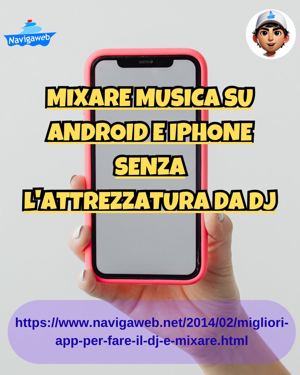 pomhey's tweet photo. Mixare musica su Android e iPhone senza l'attrezzatura da DJ https://t.co/wlmc3N2Cfx https://t.co/gruUPNqkwz