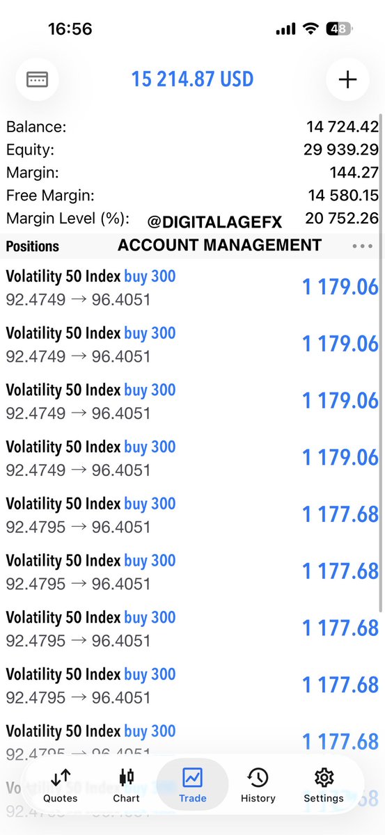 DigitalAgefx's tweet photo. VOLATILITY 50 INDEX MARKET UPDATE 📊

The Volatility 50 Index is currently exhibiting a BULLISH TREND , presenting potential trading opportunities for informed traders.

For signals, guidance, and mentorship, feel free to reach out via WhatsApp:
📱 +27 72 323 9964

Broker Access:
⤵️
https://t.co/kxEvX1HaZq