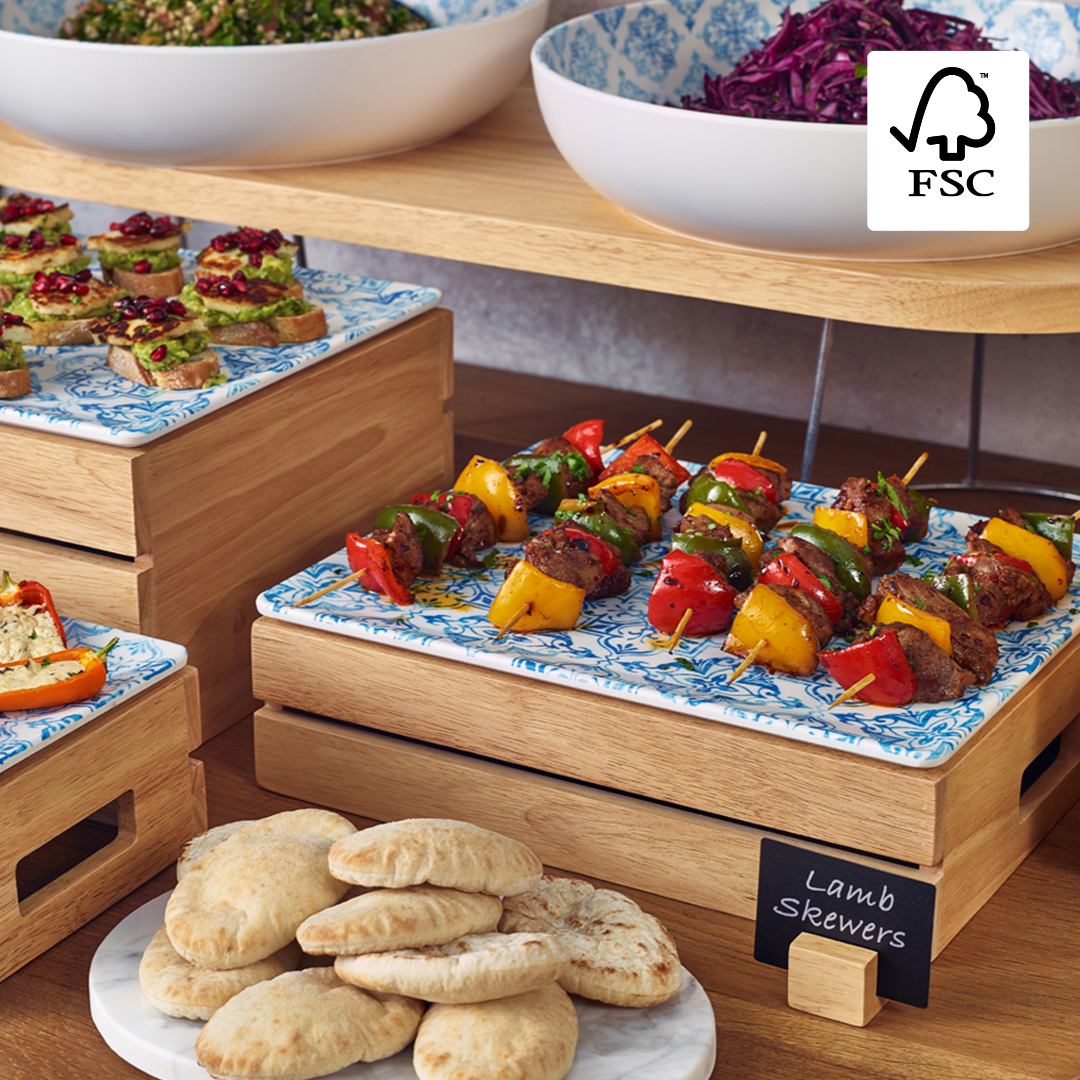 Genware1's tweet photo. Our Hevea Wood GN Crates combine natural aesthetics with functional design, making them a versatile addition to any buffet display. They can be used as display boxes or flipped over to serve as risers, adding height and depth to any food presentation. 

👉https://t.co/QF71zwtewT https://t.co/MkYJuM85Aj