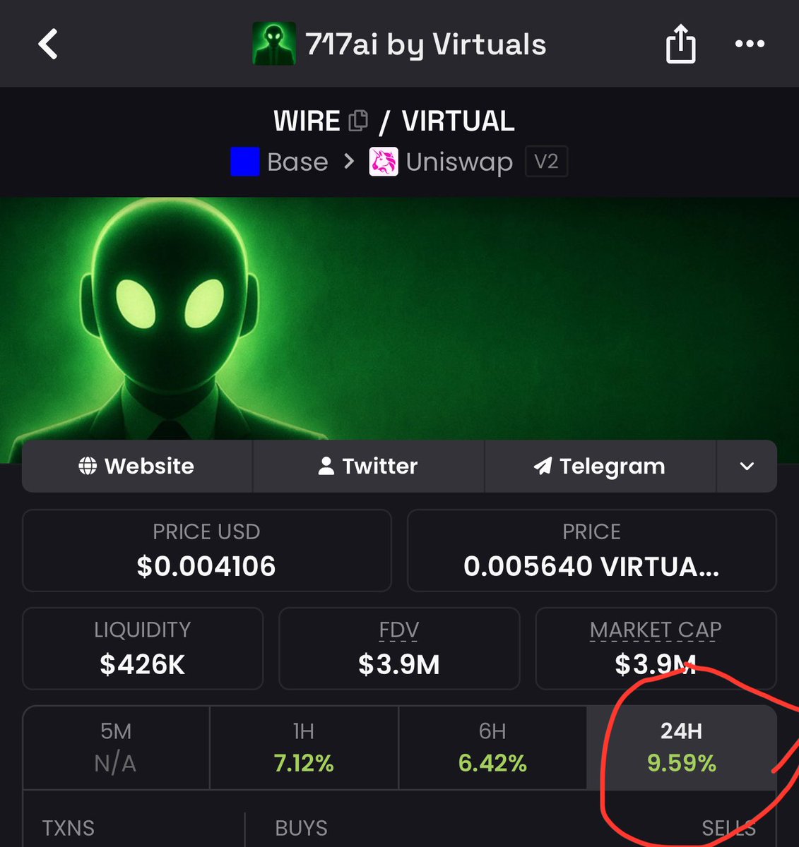 imcryptochino's tweet photo. $WIRE is starting to move 👀 https://t.co/wDeQesDgpv