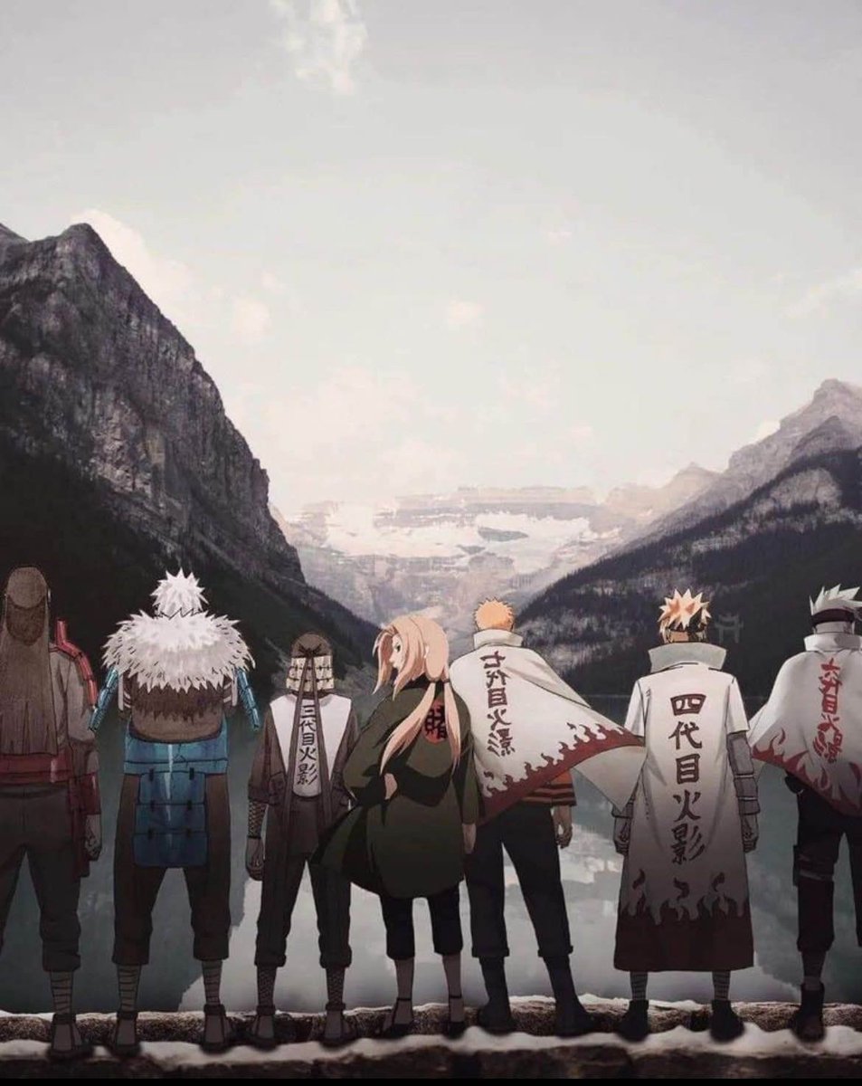 NarutoDaily_'s tweet photo. The Hokages https://t.co/fEexhvxEjp