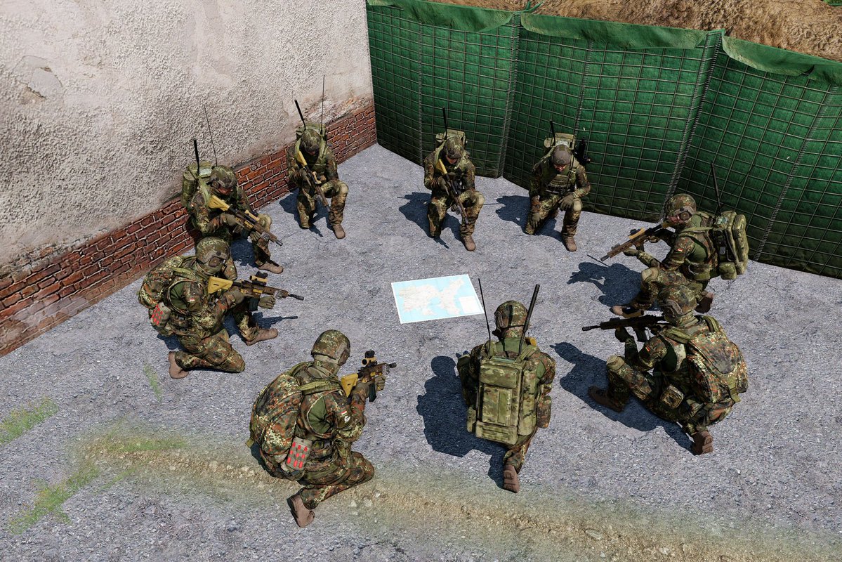 TTT_Arma's tweet photo. Verbundkampf-Mission: Infanterie, Panzer und Aufklärer Hand in Hand
 
Linie gehalten, HQ lokalisiert, Offensive lief.

#Arma3 #Milsim #CombinedArms https://t.co/87fgFL8ZOE