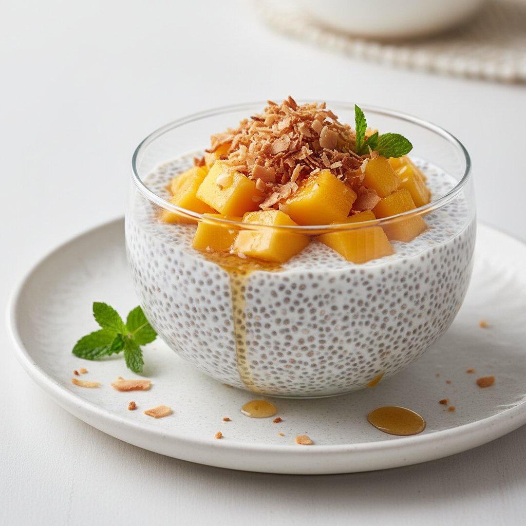 safeplate_ai's tweet photo. AI Generated Meal ✨
Vietnamese-Inspired Coconut Chia Pudding with Mango &amp; Toasted Coconut Flakes (breakfast)

Plan your meals with SafePlate AI! (Link in bio)

#AI #MealPlan #Recipe #SafePlateAI https://t.co/X7W4kYPVx2