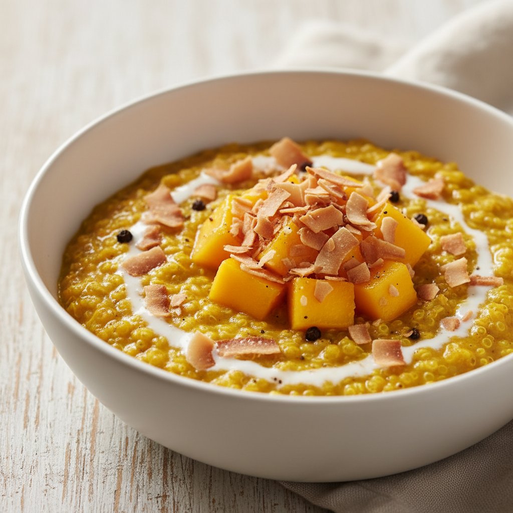 safeplate_ai's tweet photo. AI Generated Meal ✨
Turmeric-Spiced Quinoa Porridge with Toasted Coconut and Mango (breakfast)

Plan your meals with SafePlate AI! (Link in bio)

#AI #MealPlan #Recipe #SafePlateAI https://t.co/AxINQ5XwqJ