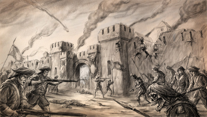 psychicsoftware's tweet photo. "The Battle of Marns, 1728"

Artwork from the prequel to The Necromancer's Tale, which we're working on &amp; will be officially announcing soon!

If you enjoyed playing the game, please consider leaving a Steam review (if you didn't already). It really helps!
https://t.co/cLZviRqkNM https://t.co/kIexoxdT5S