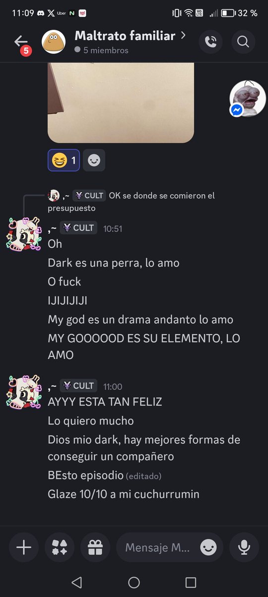 97_comi's tweet photo. Mi pequeña reacción al episodio de AVA 13 a unas amigas por discord https://t.co/g2p2vKj5BJ