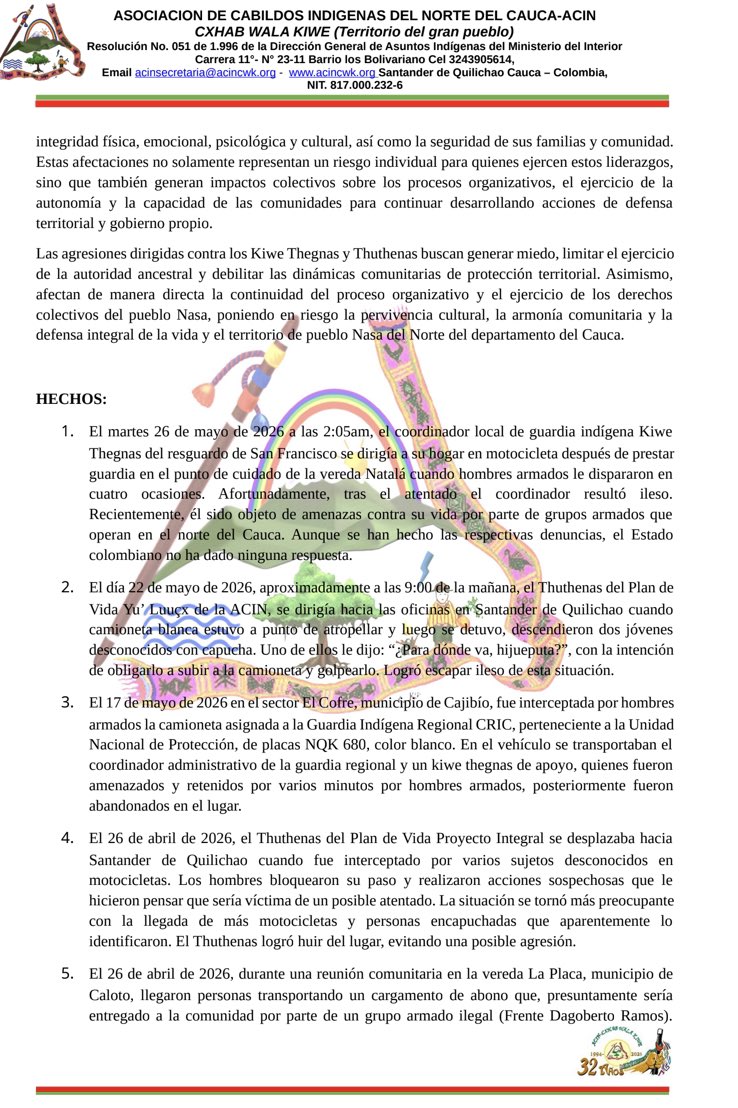 Alianza de Organizaciones por los Derechos Humanos tweet media