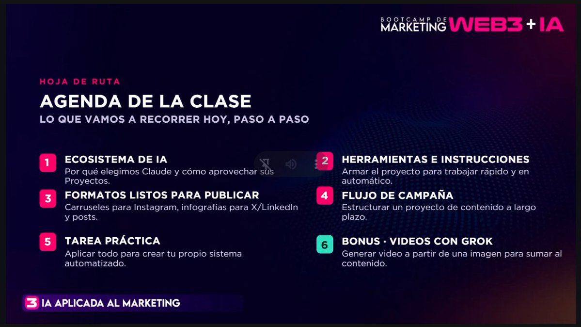 waralotito's tweet photo. 3er día del #bootcamp de @marketersweb3, hoy estaremos viendo todo esto 😎

Que empiece lo bueno, esta vez con @Karot_lover 😉 https://t.co/GY0xKvDarH