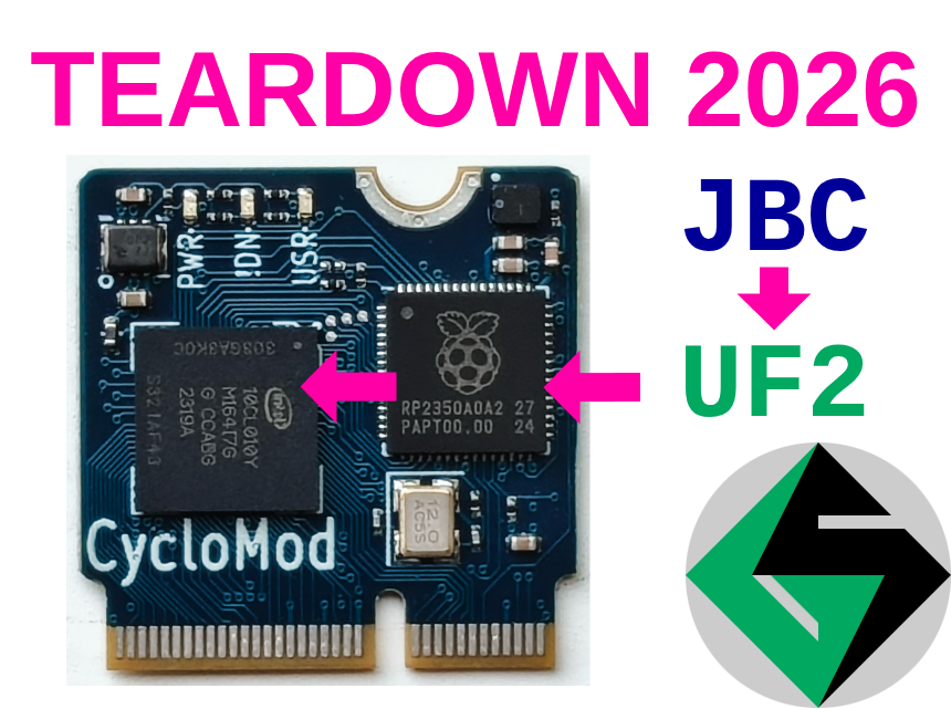 fpgahelper's tweet photo. It is hard to believe @crowd_supply Teardown 2026 is less than two months away.

They just posted the schedule.  In addition to all the great talks planned, you will also have the opportunity to hear me bloviate about how to coerce an RP2350 into loading an FPGA by draging-n-dropping a UF2 file, and proper abuse of the QSPI port.

I look forward to reconnecting with all the regulars and meeting new enthusiasts.  Should be another great year.