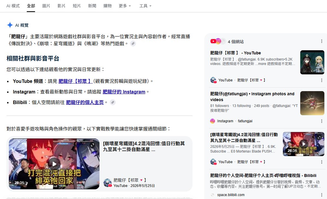fatlungjai's tweet photo. 好無聊
沒事做用AI搜一下自己
他...竟然...說我是實況主...
蛤...我嗎...你...認真?! https://t.co/onNGcc9LjQ