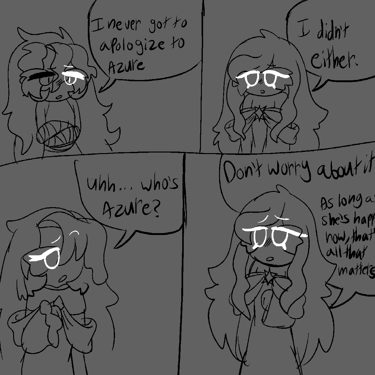 Toby_108's tweet photo. The end of Moonstone's story part 2. (Lore dump comic)
//I'm so sorry that I rushed it. But, I did my best to make it look decent. https://t.co/Wt0wWT0utg