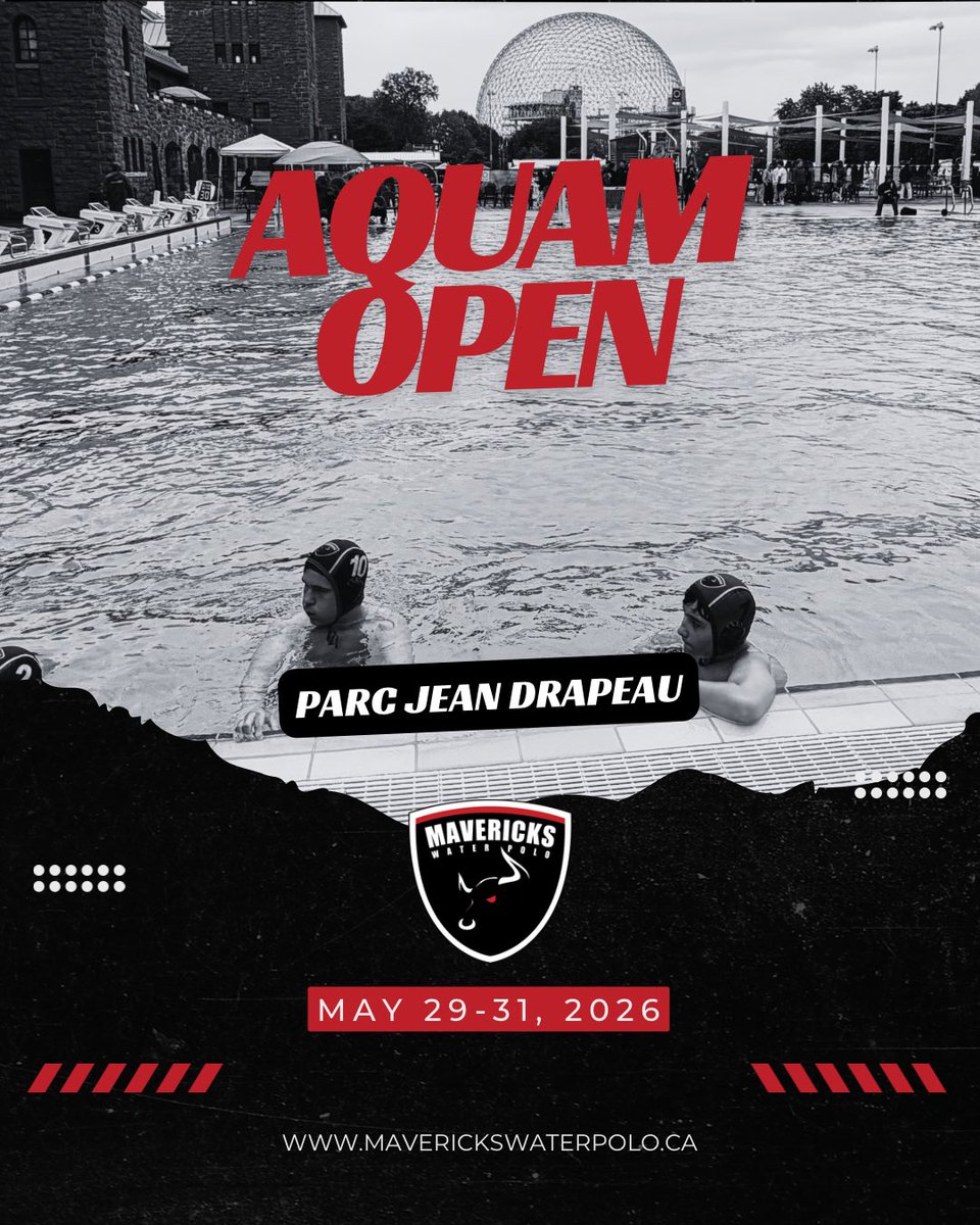 MavericksWPC's tweet photo. Good luck to our 12U, 14U, and 16U Mavericks teams competing at the AQUAM Open in Montreal this weekend! 🔴⚫

We’re proud of all your hard work this season. Play hard, compete with confidence, and have fun representing the Mavericks.

#LetsGoMavs #MavericksWaterPolo #waterpolo https://t.co/SvqeETwRdB
