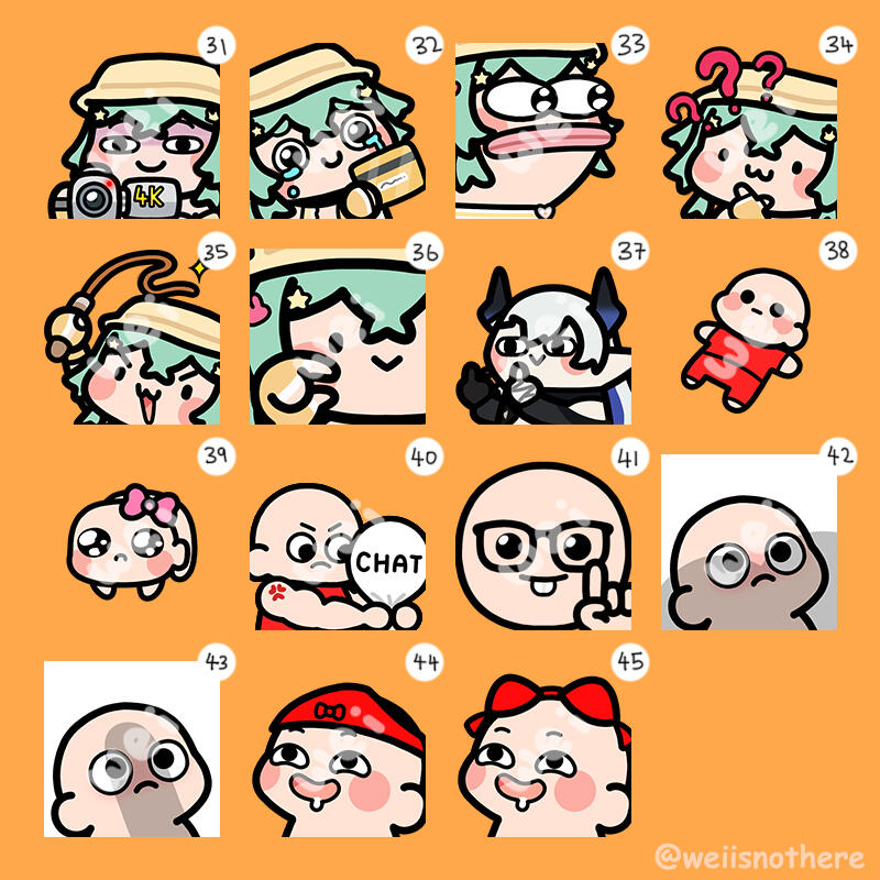 weiisnothere's tweet photo. ✨YCH Emote Raffle✨

It's been a while since i've done this, but here it goes... RAFFLE TIMEE 🗣️🗣️🗣️ 

To enter: 

🤝 Follow
♻️ Retweet
🗣️ Comment (vtuber design ref optional)

winners will be chosen on 8th June!

🥳Good luck to all~!

#raffle #vtuber #emotes https://t.co/sNOgdRCAi0