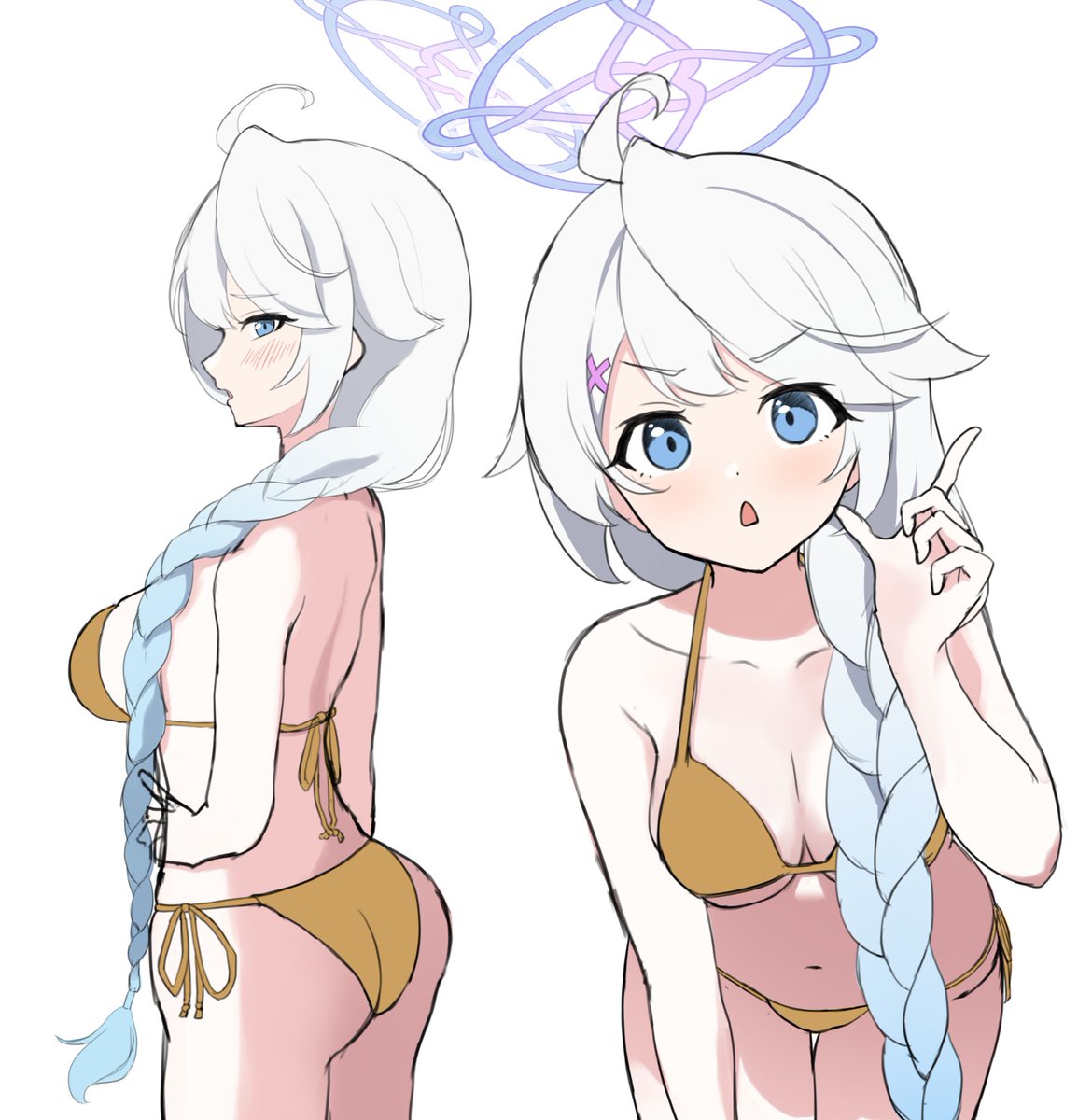 kg_mitou's tweet photo. キリノ(金ビキニ)の絵はもっとあってほしいwip https://t.co/RZq5Tgi7UW