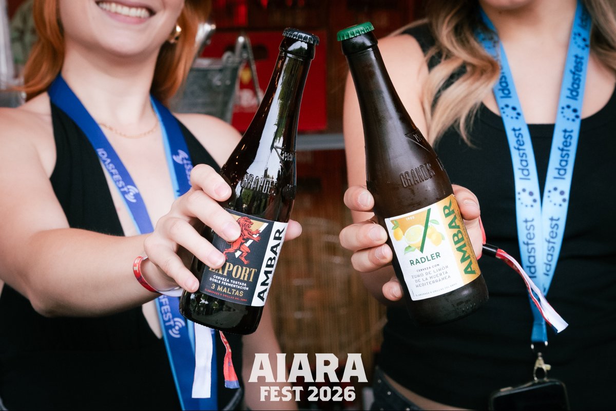 aiarafest's tweet photo. Bigarren eguna hastear da 😍  Zatoz @cervezasambar -en barrara eta ospatu asken eguna konpañia onenean 🌲 

#AiaraFest2026 https://t.co/t4uHgnnS0j
