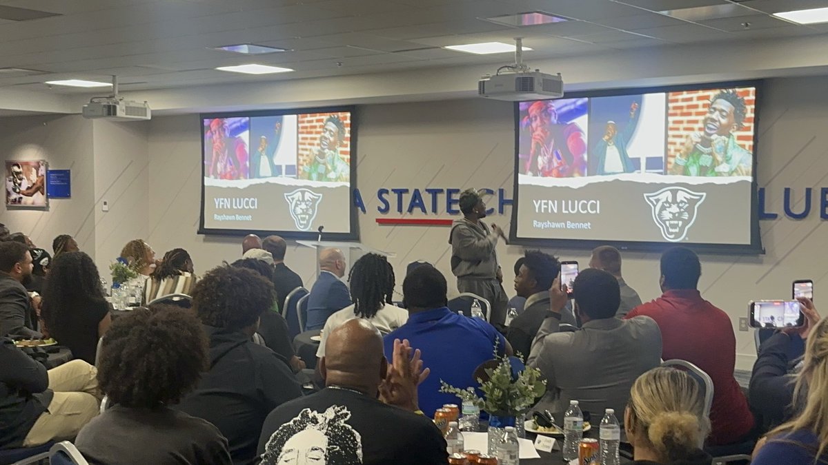 Enrique__Davis's tweet photo. The standard has been set.

Our fearless leader, @DellMcGee, is building something special in New Atlanta. Featured alongside him is Atlanta’s own @YFNLUCCI. Future Panthers and their families got a firsthand look at the movement.

Who’s next? 🐾 #NewAtlanta https://t.co/qn8BcL3he6