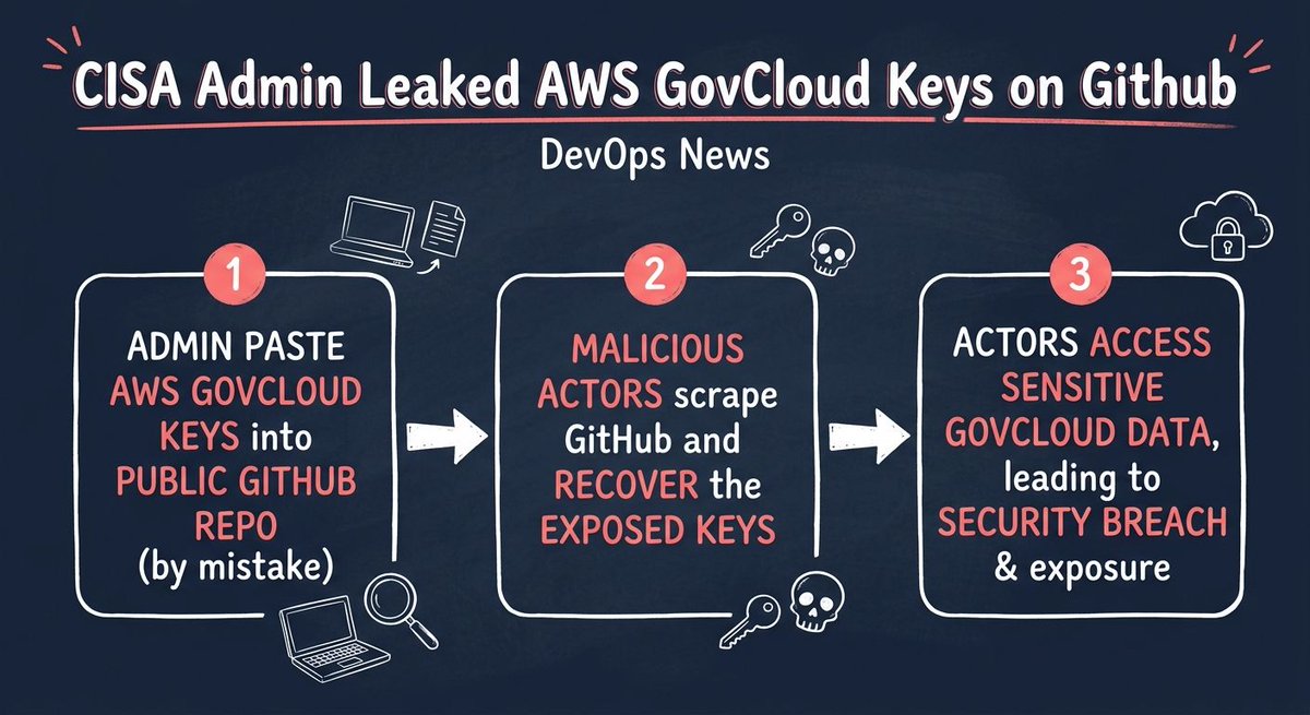 devopsbulletin's tweet photo. The org responsible for securing US critical infrastructure:

→ Disabled secret scanning by default
→ Stored passwords in plain text CSV
→ Committed backups directly to git

No tooling failure. A deliberate choice to turn off the guardrails. https://t.co/x3JTuocxqc