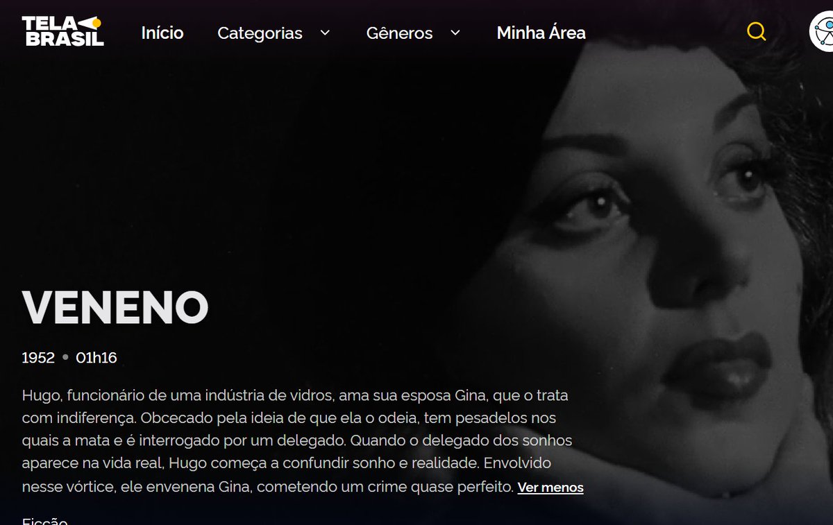 marcelomiranda1's tweet photo. tem disponível o clássico de suspense "Veneno" em cópia restaurada tilintando de bonita (valeu o toque @CarlosPrimati). tempos atrás deixei aqui um fio sobre esse filme quando ele foi descoberto por uma galera que começou a chamar de plágio: https://t.co/2dg6a5A2Rh https://t.co/LEzV49FS4t