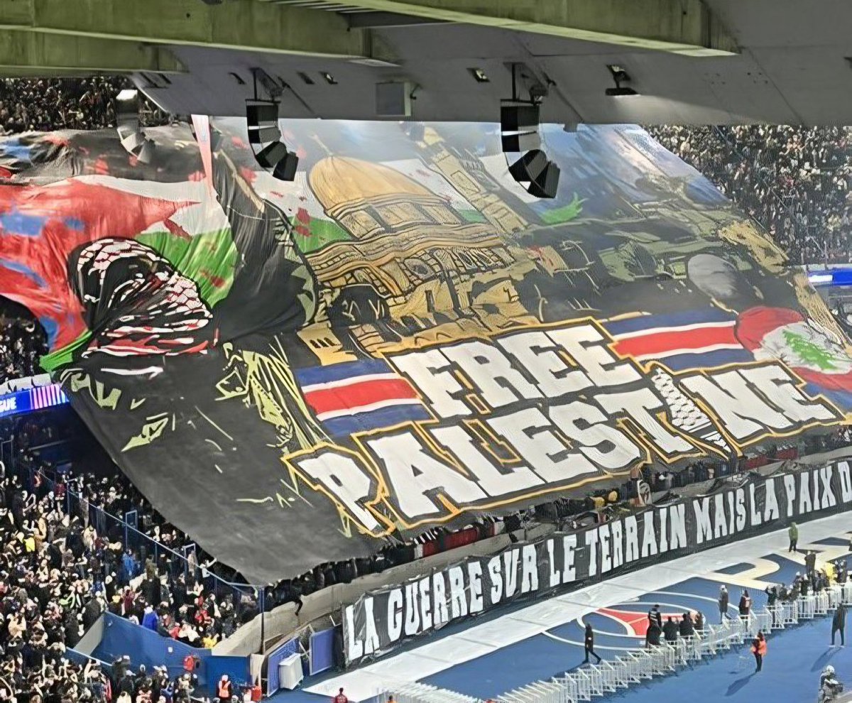 lajeeceltic's tweet photo. Allez PSG 🇫🇷

Good luck to our friends at PSG for tonight's Champions League final. 

The PSG ultras have consistently raised our flag and our cause at the highest level of football. https://t.co/m84lEjz2Ub