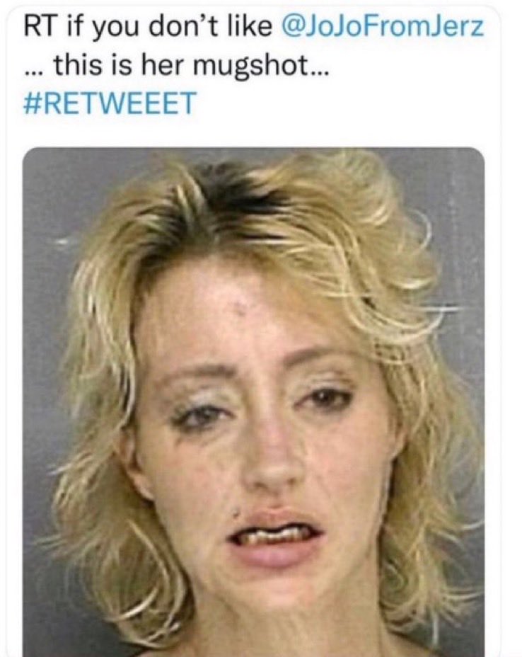 ByronHowell20's tweet photo. @JoJoFromJerz Who’s ugly skank https://t.co/VMEVM1CNiC