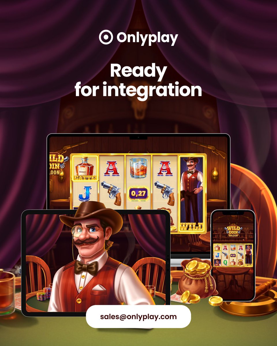 Onlyplay_'s tweet photo. 🤠 NEW RELEASE: Wild Coin Saloon is now live!

Bring the spirit of the Wild West to your casino with Wild Coin Saloon - the latest video slot from Onlyplay, combining classic Western aesthetics with engaging gameplay and rewarding jackpot mechanics.

#Onlyplay #IGaming https://t.co/tq1RrUojE4