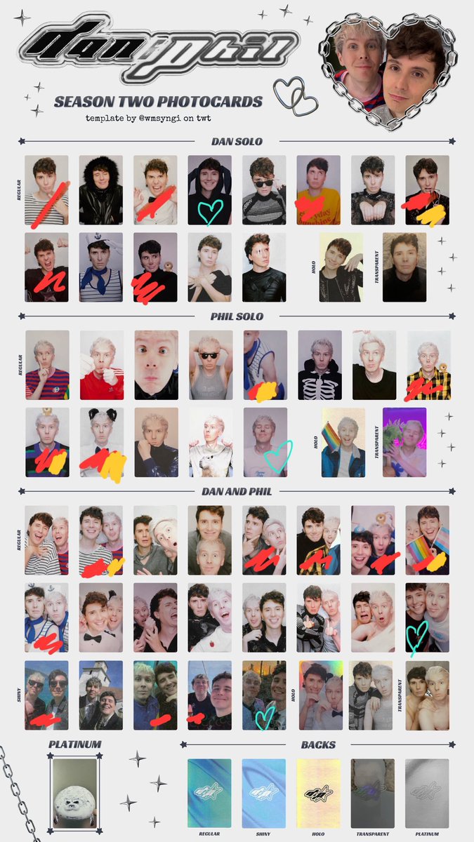 catgirldjh's tweet photo. my official photocards list 🤭

❤️ - i own
💛 - available for trade 
💚 - ISO

UK trades only https://t.co/sSTndZwSt9