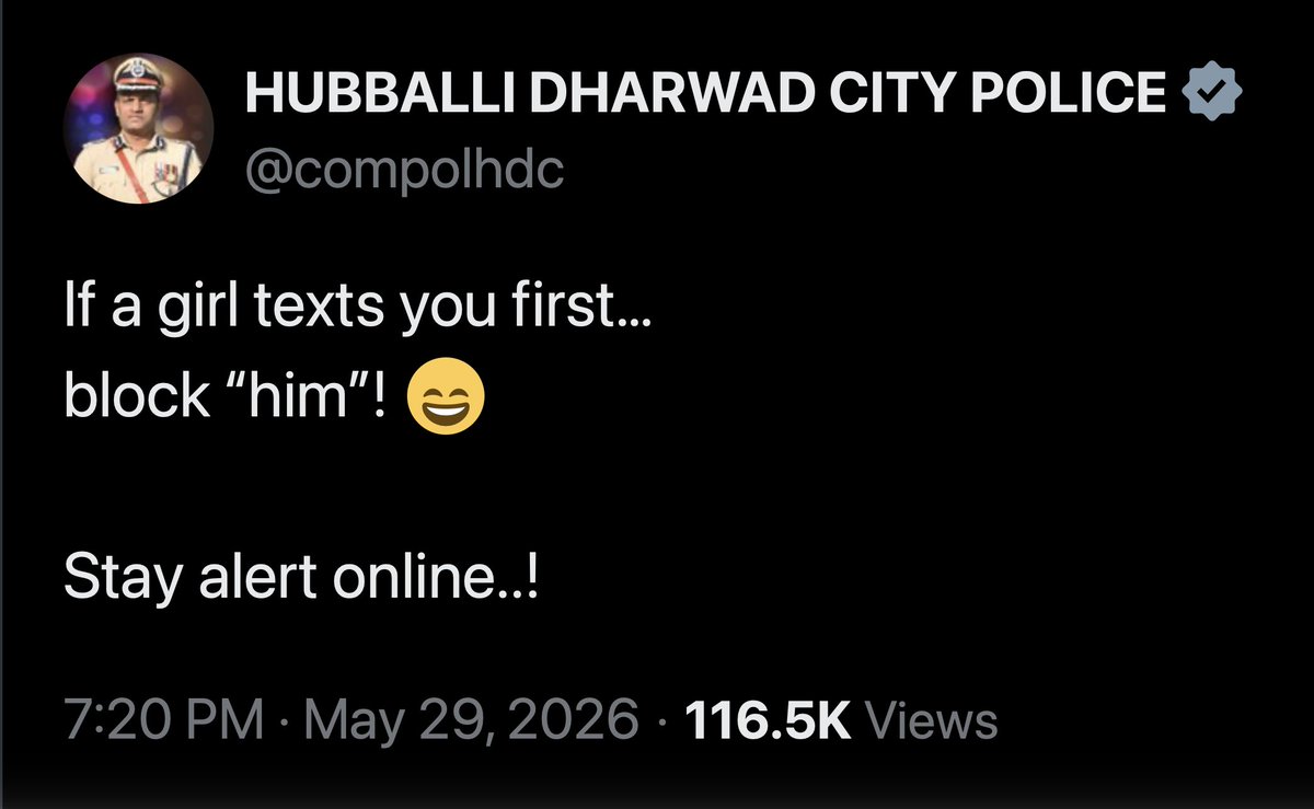ankituttam's tweet photo. 𝗧𝗵𝗮𝗻𝗸 𝘆𝗼𝘂 𝗣𝗼𝗹𝗶𝗰𝗲 𝗨𝗻𝗰𝗹𝗲.

#StayAlert https://t.co/6Y2q5qniks