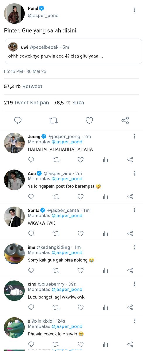 flowelune's tweet photo. makanya yg jelas 😔 

#pondphuwin two tweets au. https://t.co/Ii9BUA0yKj