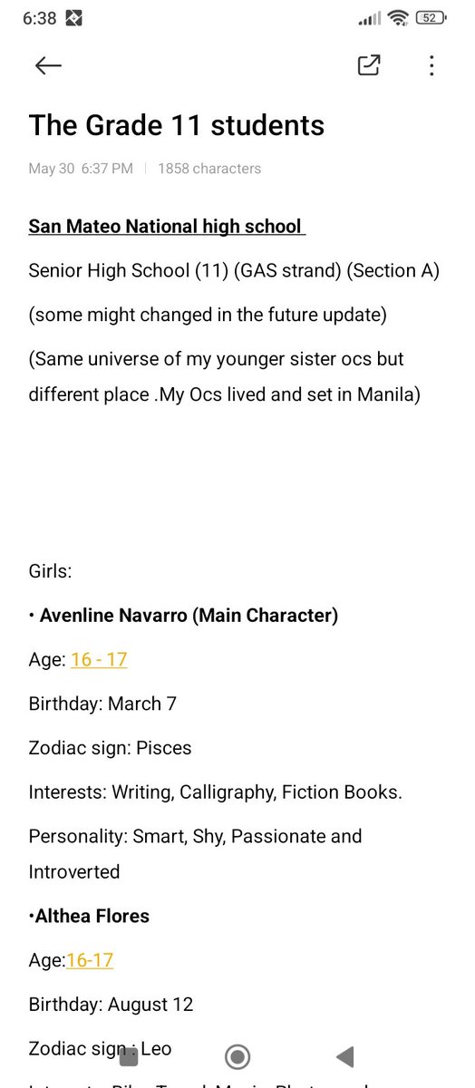 moonlightdrawsx's tweet photo. I changed the grade and section update of Avenline Classmates https://t.co/PHA4xTyFSa