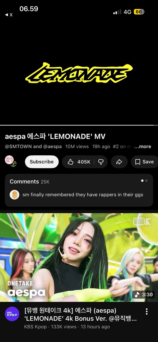 karnyina's tweet photo. @SynkStation Another song just released and it’s officially our comeback for this year! Congratulations to us and let’s celebrate it with good thing! 🥰

#aespaNewFlavor #LEMONADE_Out_Now
#에스파가말아주는레모네이드 https://t.co/IGpdzLvPRY