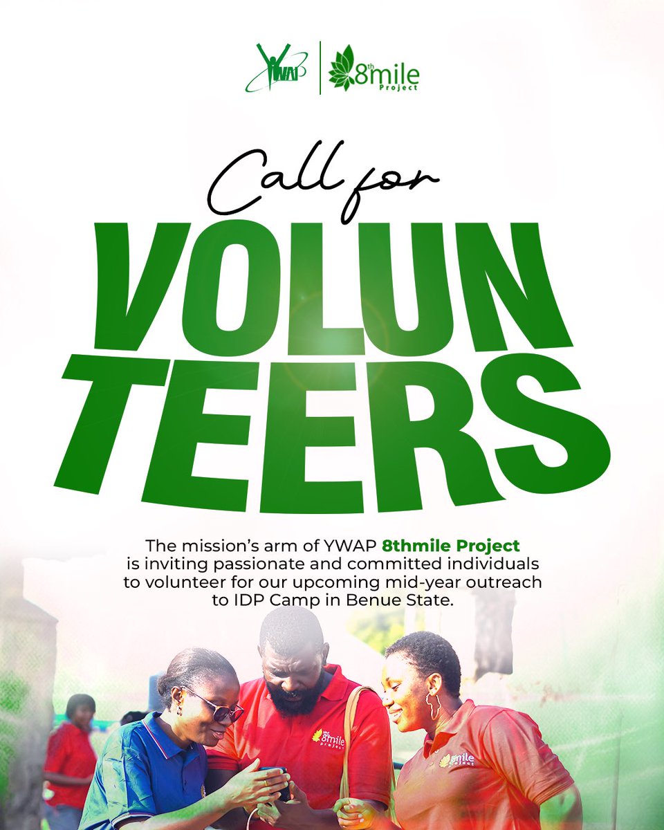 YWAPhq's tweet photo. The 8th Mile Project is focused on reaching out to the less privileged and providing medical and material relief. 

If this resonates with you, then you should join us as we all volunteer to make our mark on people who need it the most.

Contact us at … https://t.co/plrMAv8RRp