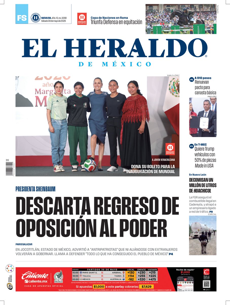 El Heraldo de México tweet media