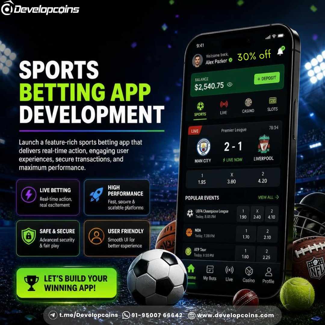 Developcoins__'s tweet photo. Launch the Ultimate Sports Betting App! ⚡

Get premium features, ultra-secure transactions, and real-time live betting action with Developcoins today.

📩 Message us for details!

🌐Website:https://t.co/ILalUQZ5lU

#BettingApp #Web3 #iGaming #USA #UK #ipl #rcbvsgt #rcb #RCB #GT https://t.co/7vi2szbQsx