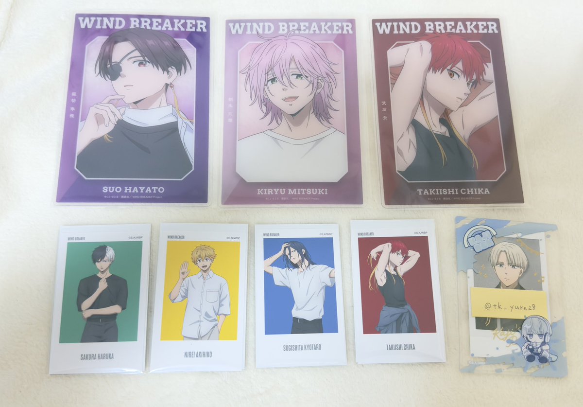 tk_yure28's tweet photo. 【交換】
WIND BREAKER ウィンブレ　ベースヤードトーキョー

【譲】
画像のもの

【求】
同種　梶蓮

郵送希望です。
検索からでもお声がけお待ちしております🙇‍♀️ https://t.co/9cbzDREyd5