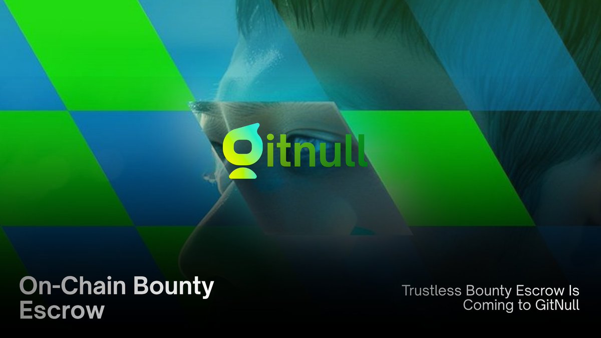 Gitnull_'s tweet photo. Trustless Bounty Escrow Is Coming to GitNull

We've written the on-chain escrow contract for $GNULL bounties. Instead of a peer-to-peer direct transfer that requires the depositor to manually release funds, the new escrow model locks tokens inside a smart contract at bounty creation time the contract only releases to the claimant when the depositor explicitly calls release.

The full implementation is live in the codebase: Solidity contract, viem hooks (depositBounty, releaseBounty, refundBounty), and the updated settle UI. Once the contract is deployed to Base mainnet and the address is configured, escrow mode activates automatically existing direct-transfer bounties continue to work unchanged as a fallback.
