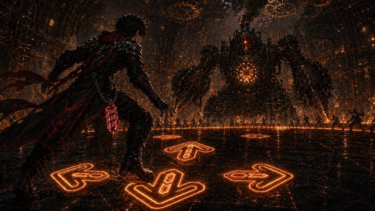 DragonDungeonRv's tweet photo. 【第 1 章 第 3 話 第 5 小節「決めの連打、フラッシュバック」 (1/14)】

最初のうちは、踏めた。

下、上、左、下、右、上、下。

#DragonDungeonRevolution https://t.co/CHXYFx3vrH