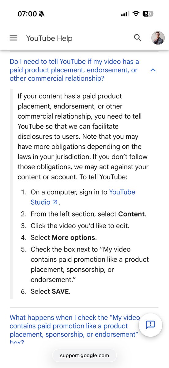 devthemarketer's tweet photo. @Jason @theallinpod Hate to be that guy, but undisclosed ad on YT is no bueno… https://t.co/5miBfIgGWf