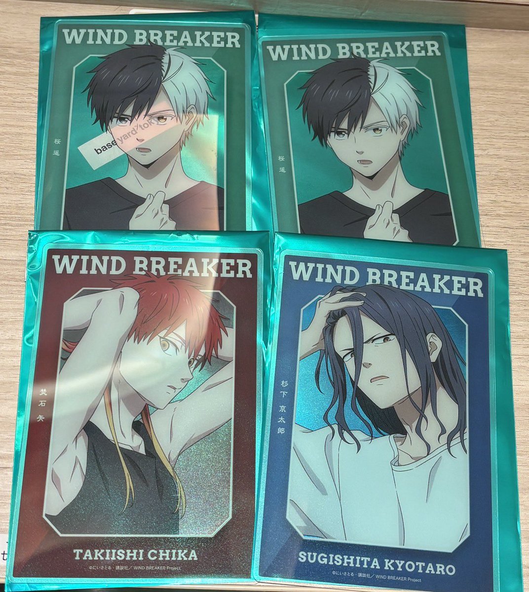 arizarch's tweet photo. 【交換】
WIND BREAKER ウィンブレ ベースヤード クリアアートカード　ウィンドブレイカー クリカ 缶バッジ

【譲】桜、杉下、焚石矢
 缶バッジ  :  桜
【求】蘇芳1、梅宮1、桐生1
缶バッジ : 楡井 
本日表参道21時までお手渡し、または郵送

検索からでもお気軽にお声掛けください🌸 https://t.co/XtWo0usaAa