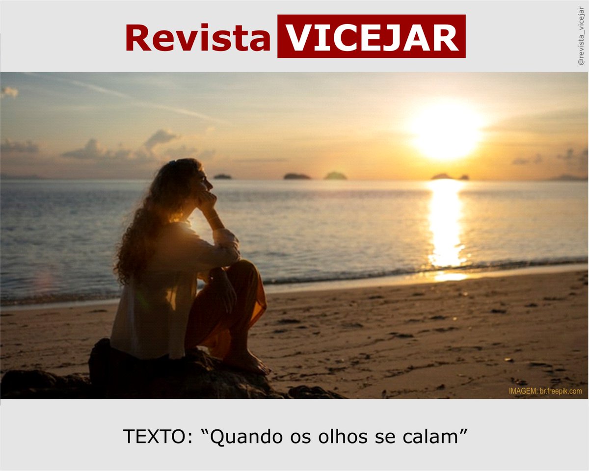 RVicejar's tweet photo. QUANDO OS OLHOS SE CALAM:
.
"Ali, à minha frente, assisto às sensações íntimas do ser. O astro-rei encosta a sua cabeça cansada sobre a linha do horizonte."
( TEXTO: Paula Freire )
.
Leia na íntegra:
https://t.co/v1ljvY4qC6
.
#revistavicejar - #artigosvicejar - #olhos - #calar https://t.co/dDB35v3VXz