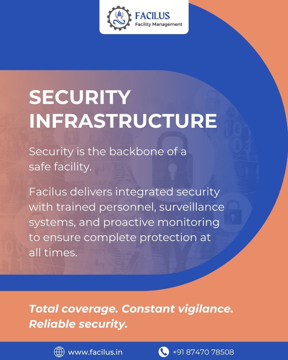 facilusfms's tweet photo. Security is the backbone of a safe facility. Facilus delivers integrated security solutions with trained personnel, surveillance systems.
.
#Facilus #SecurityServices #FacilitySafety #BrandName #SmartSecurity #Protection https://t.co/XNiBrQrnF7