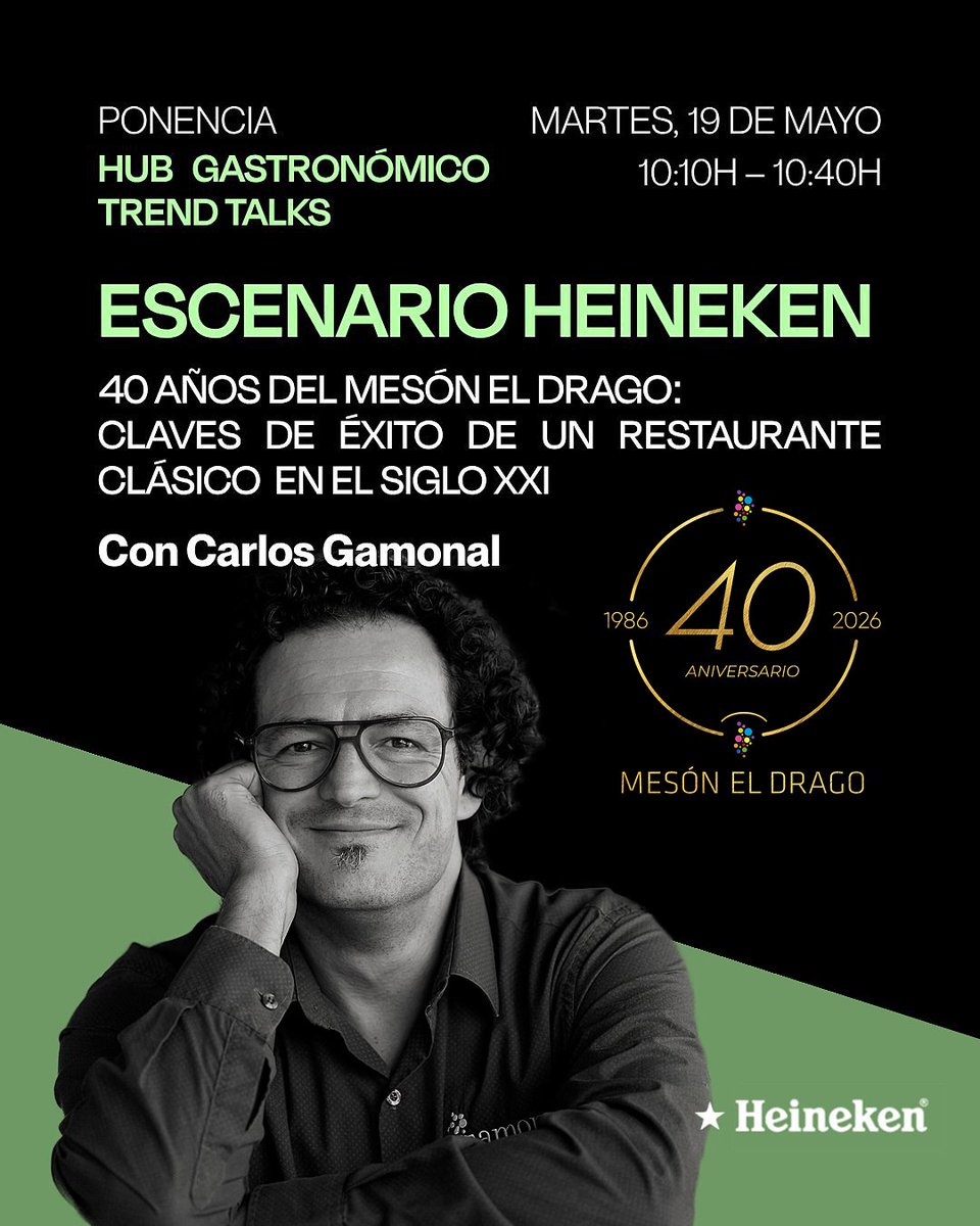 DragoGamonal's tweet photo. NUEVA PONENCIA EN «GASTROCANARIAS»

En el año de nuestro cuarenta aniversario Carlos ha sido invitado a transmitir su experiencia en una ponencia llamada: «40 años del Mesón El Drago: Claves de éxito de un restaurante clásico en el siglo XXI».  

#DragoGamonal #MesónelDrago https://t.co/5pKw1ADzwT