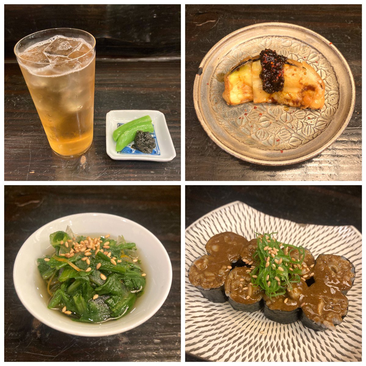 kaga3int's tweet photo. 今酔も堪能♪呑んだ事なかった杉錦美味しかったし、アテのお造り盛合せ(ハマチ・マグロ・スズキ)も丸��子の山椒ダレも春菊のおひたしも巻き寿司のつぶ貝の肝醤油も全部美味しかった！
大将に美術展の無料招待券もろたから来週早速行こう♪ https://t.co/dRU1ONR4Xm