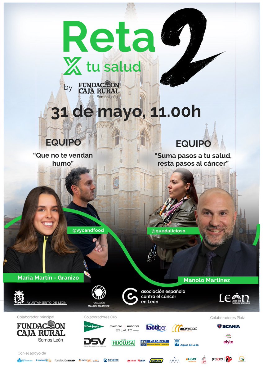 LeonAyto's tweet photo. Todavía estás a tiempo de sumarte a la carrera solidaria de @ContraCancerLE. Puedes inscribirte en su carpa de Papalaguinda aprovechando la celebración de Municipalia. ¿Te animas a participar? #LeónEsp https://t.co/oztP0DY4cU