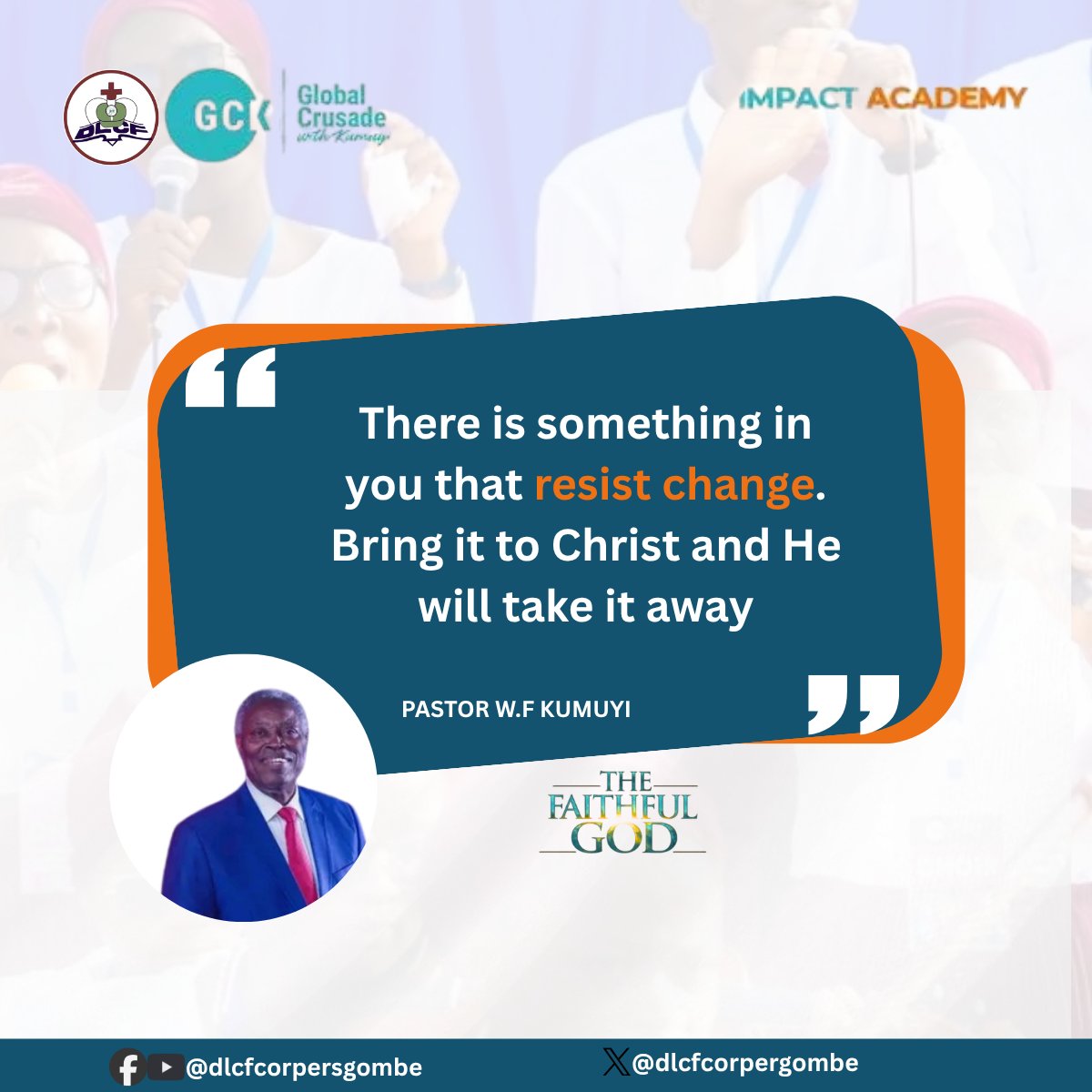 dlcfcorpergombe's tweet photo. For us to change the world, the world inside of us needs to change.
#dlcfgombe
#ImpactacademywithKumuyi
#ThefaithfulGod https://t.co/J5brtgnnhh